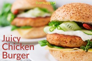 Juicy Chicken Burgers - LiverSupport.com