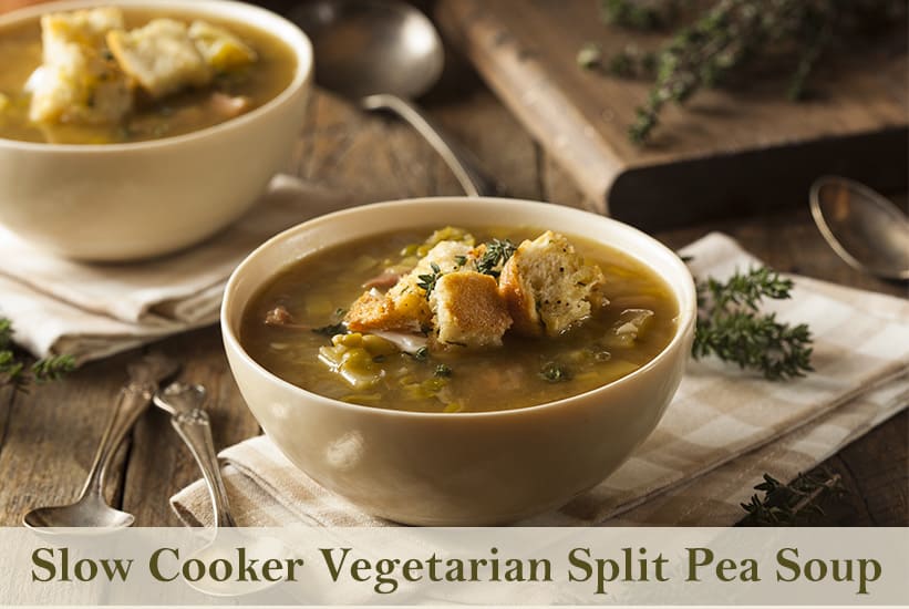 Slow Cooker Split Pea Soup  Hearty + Amazing • FIVEheartHOME